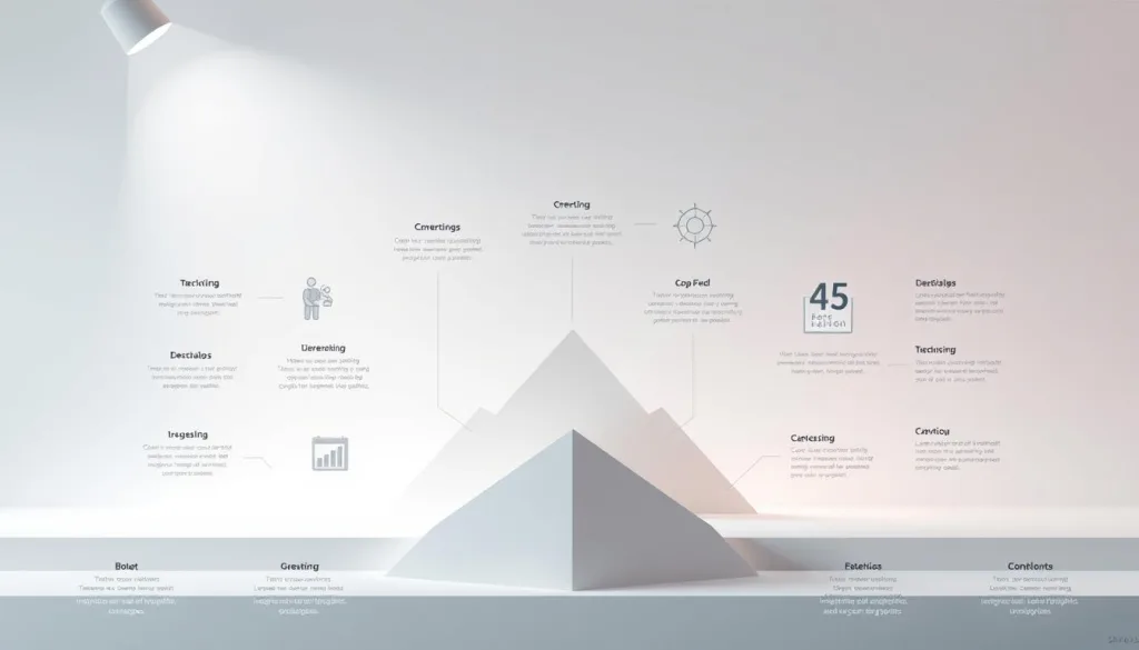 A visually compelling infographic design, showcasing a cohesive set of strategies for effective data visualization. The foreground features clean, minimalist icons and graphics, neatly arranged to illustrate key concepts. The middle ground presents a series of simple geometric shapes, serving as the foundation for the infographic elements. In the background, a soft, gradient-based color palette creates a sense of depth and sophistication. Subtle lighting from the top left casts a gentle glow, highlighting the infographic's crisp, modern aesthetic. The overall composition strikes a balance between informative clarity and visually engaging design, reflecting the expertise and nuance of an impactful infographic implementation. A visually compelling infographic design, showcasing a cohesive set of strategies for effective data visualization. The foreground features clean, minimalist icons and graphics, neatly arranged to illustrate key concepts. The middle ground presents a series of simple geometric shapes, serving as the foundation for the infographic elements. In the background, a soft, gradient-based color palette creates a sense of depth and sophistication. Subtle lighting from the top left casts a gentle glow, highlighting the infographic's crisp, modern aesthetic. The overall composition strikes a balance between informative clarity and visually engaging design, reflecting the expertise and nuance of an impactful infographic implementation.