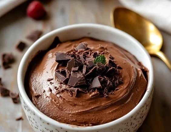 Cottage Cheese Dark Chocolate Mousse